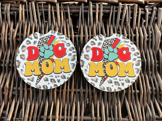 Dog Mom Car Coasters