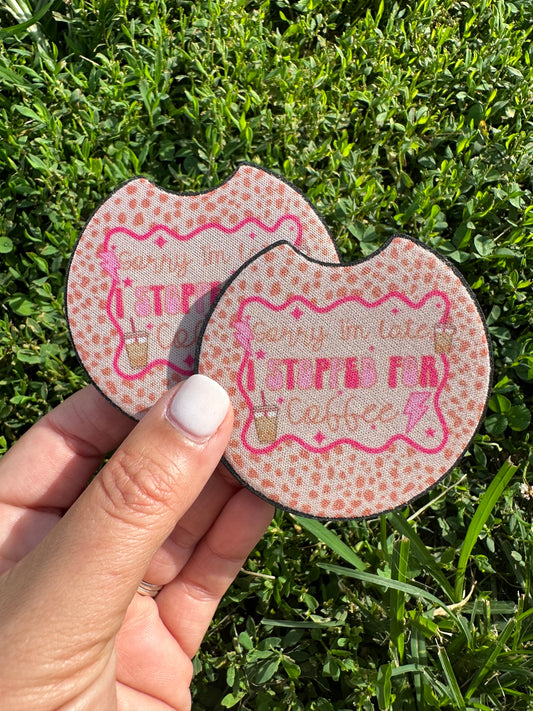 Stopped For Coffee Car Coasters