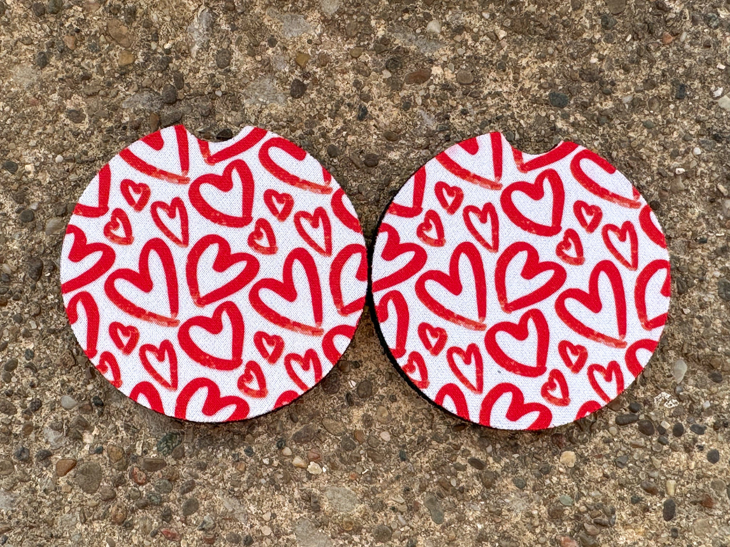 Heart Car Coasters