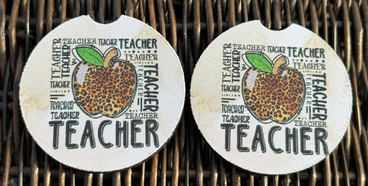 Teacher Car Coasters