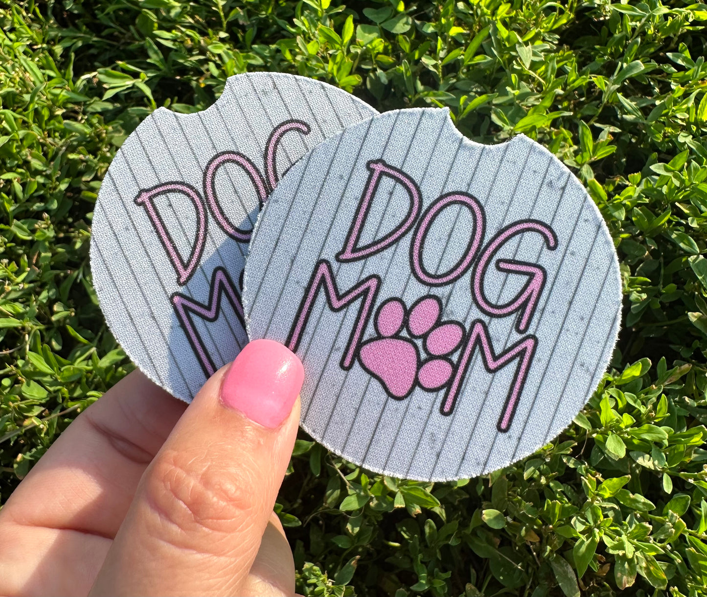 Dog Mom Car Coasters