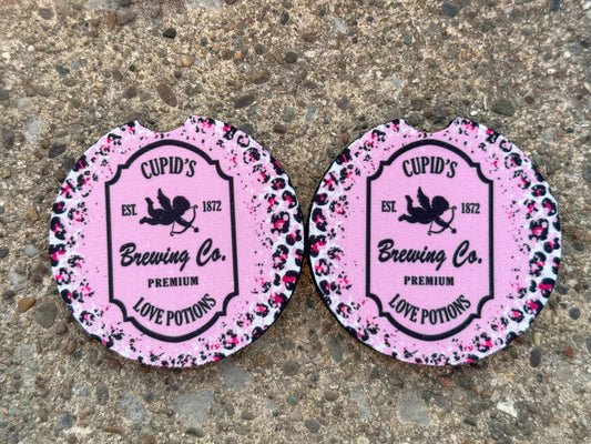 Cupid’s Brewing Co Car Coasters