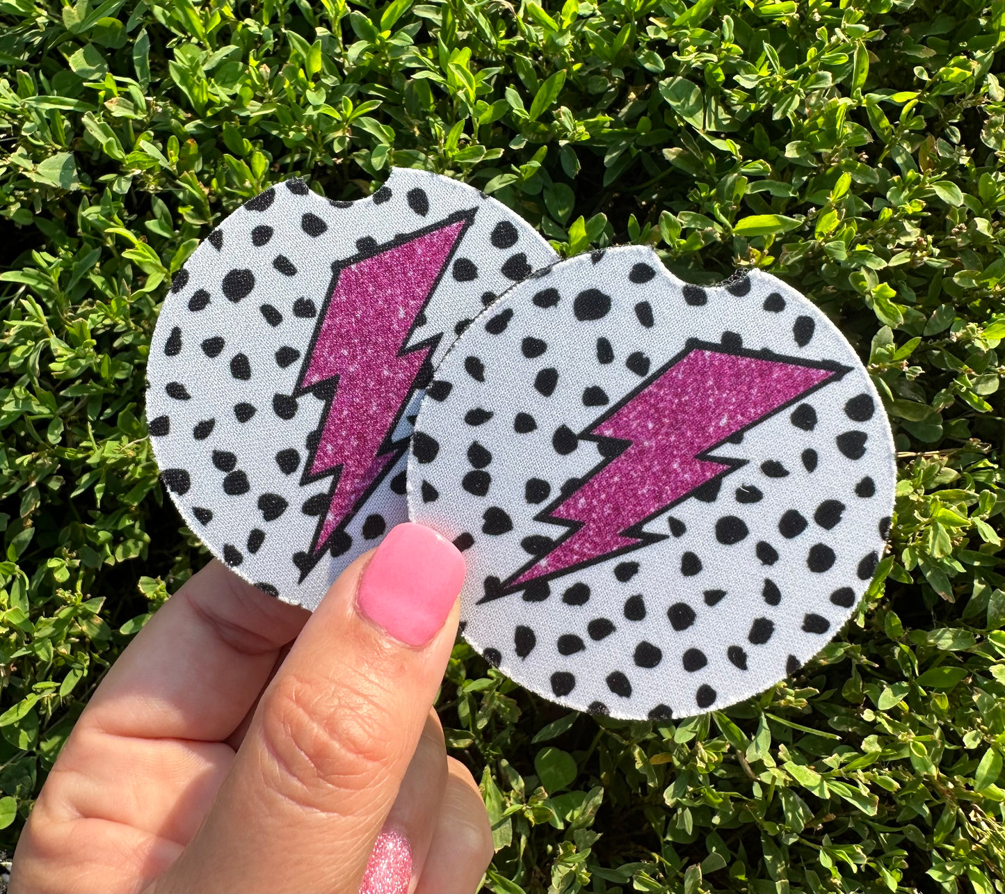 Lightning Bolt Car Coasters