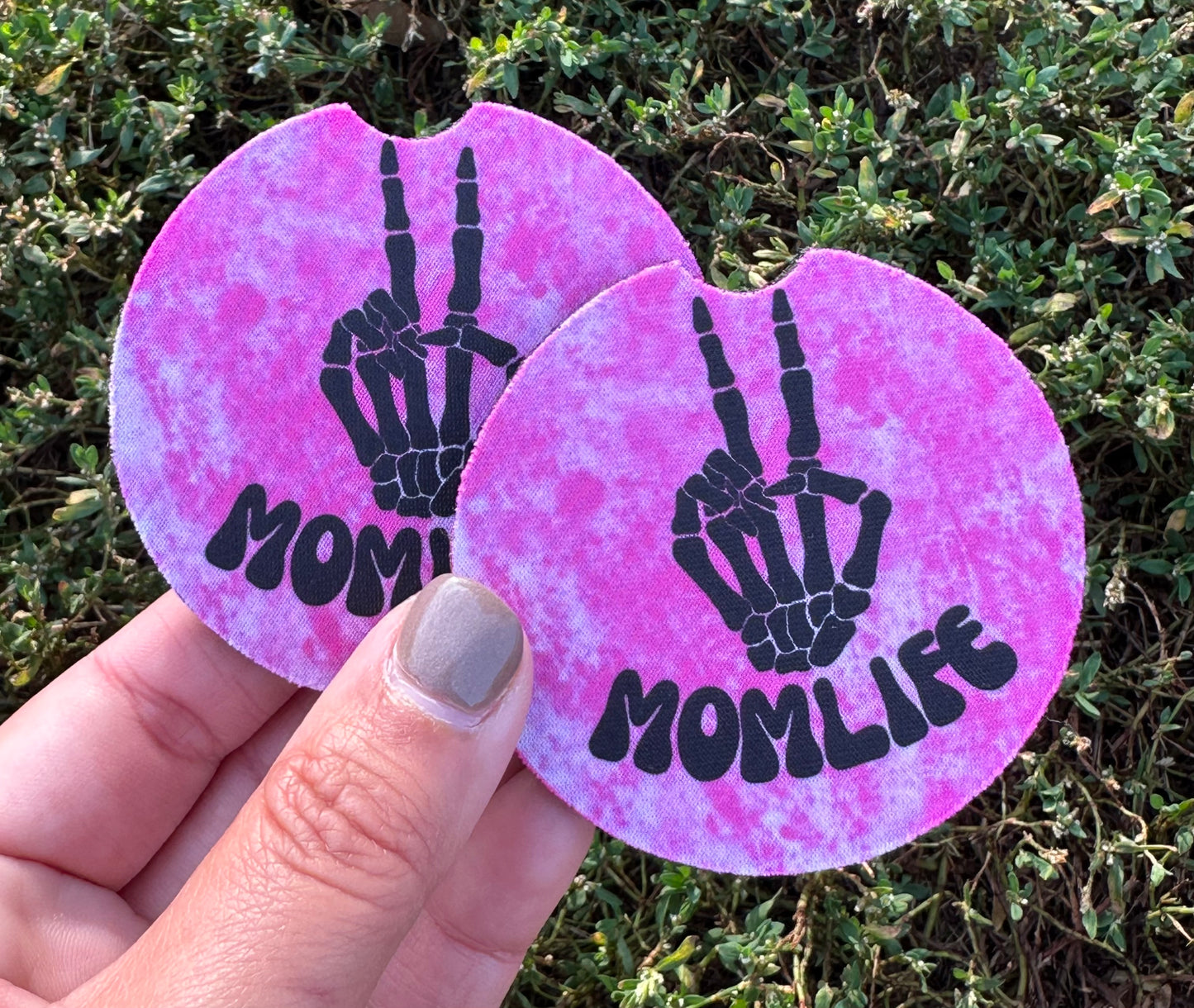Mom Life Car Coasters