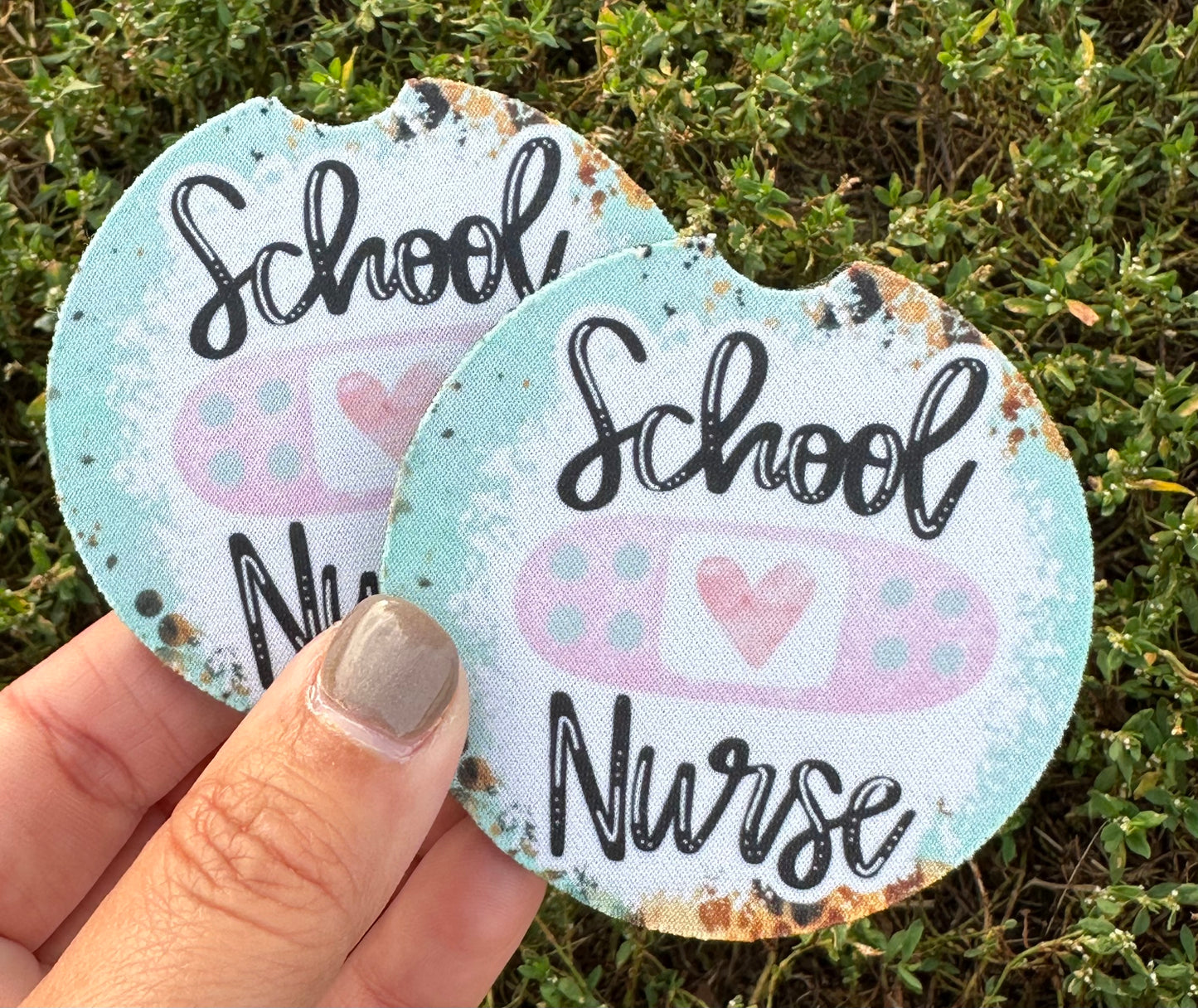 School Nurse Car Coasters