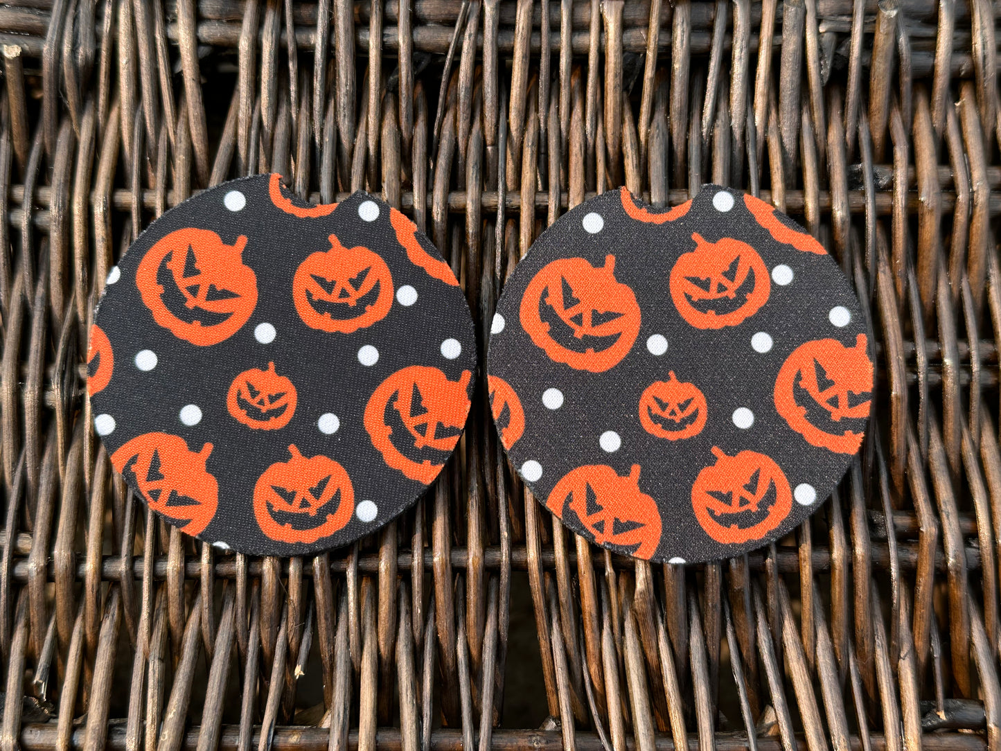 Jack O Lantern Car Coasters