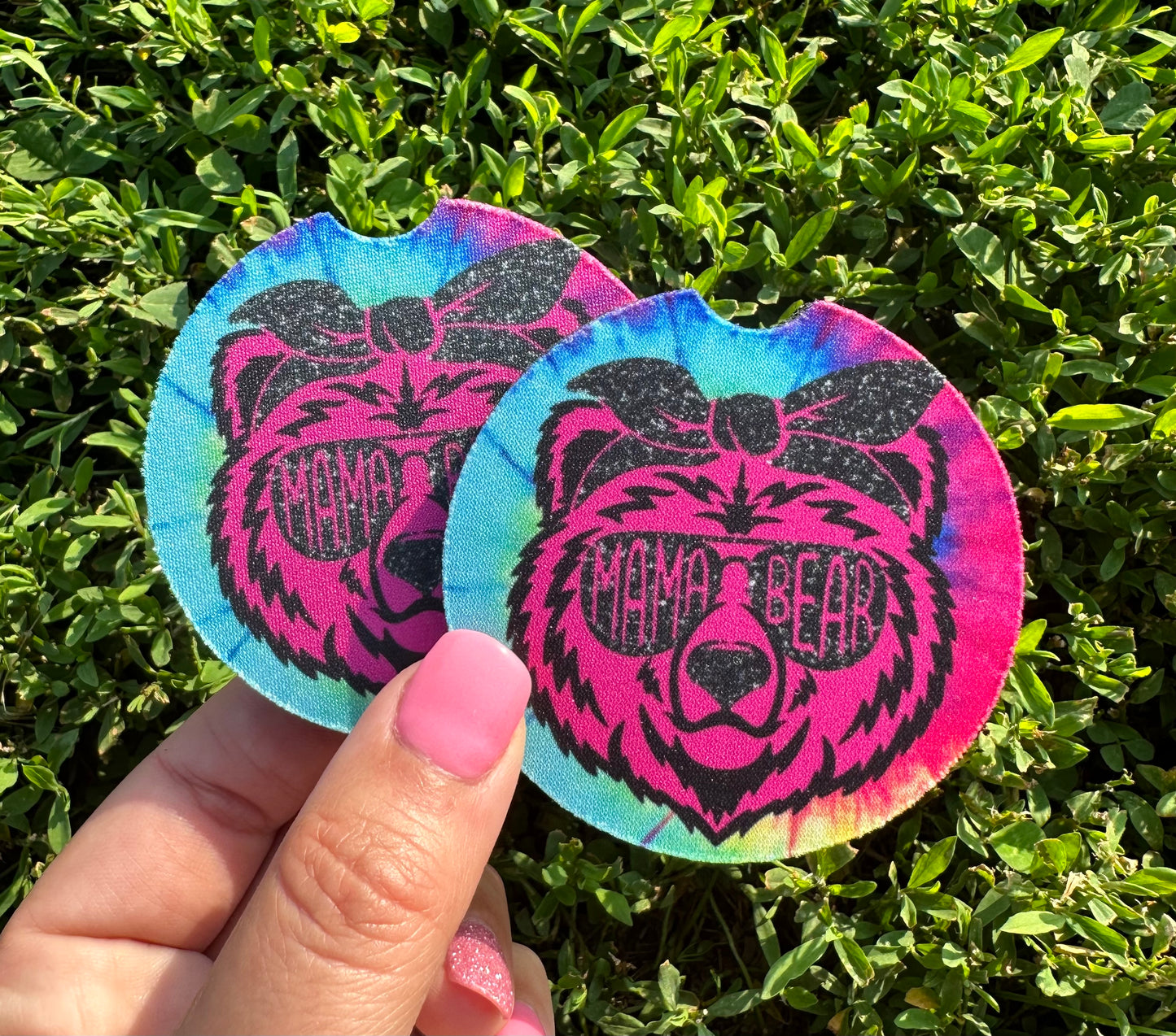 Mama Bear Car Coasters