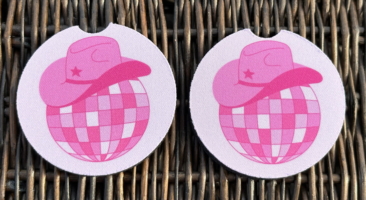 Disco Cowgirl Car Coasters