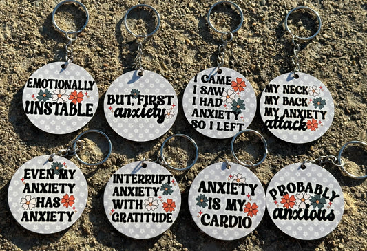 Anxiety Keychain Bundle (8)