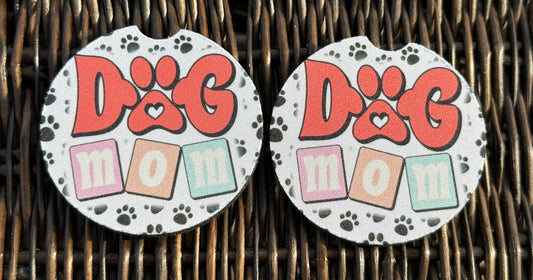 Dog Mom Car Coasters