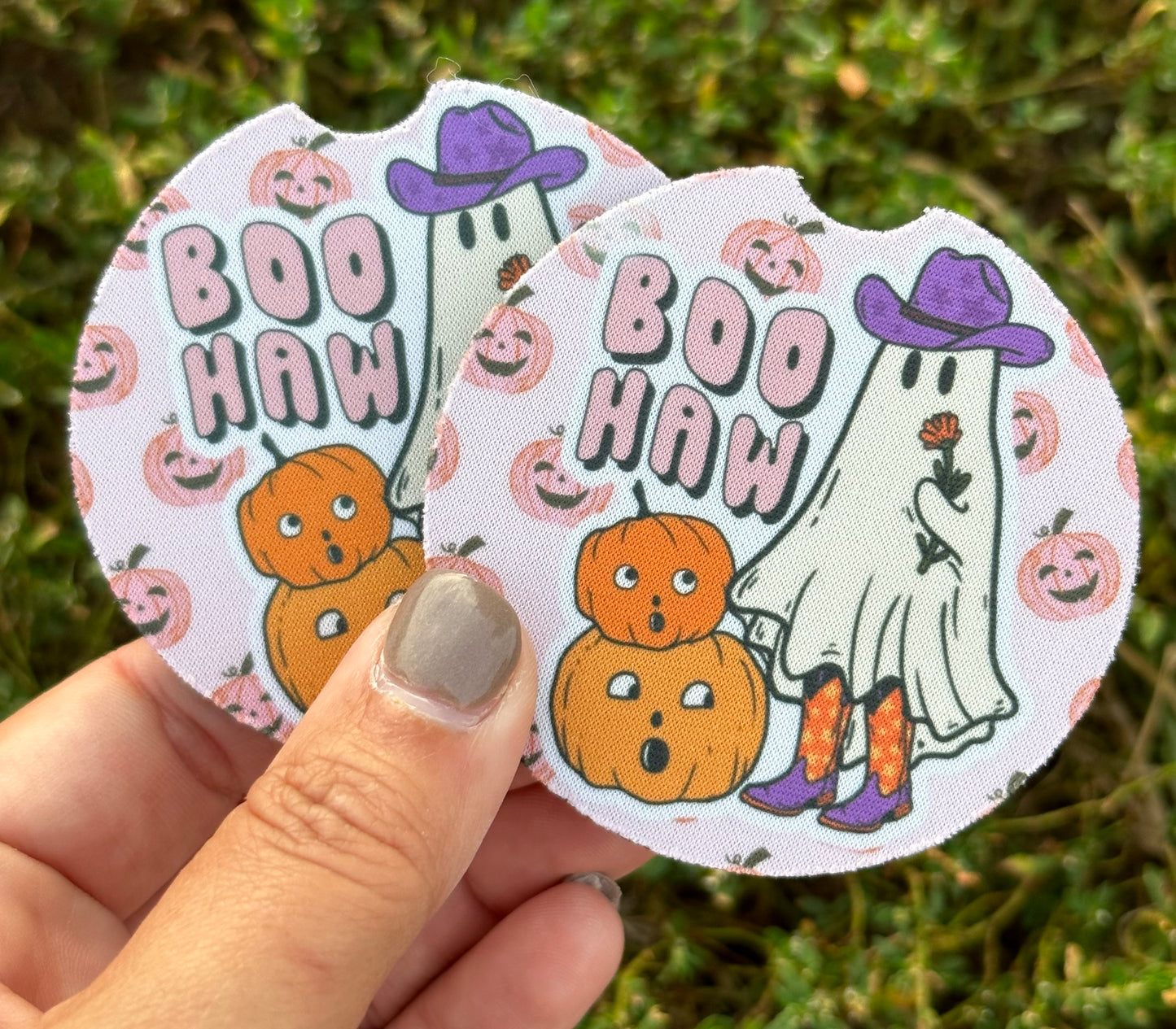 Boo Haw Car Coasters