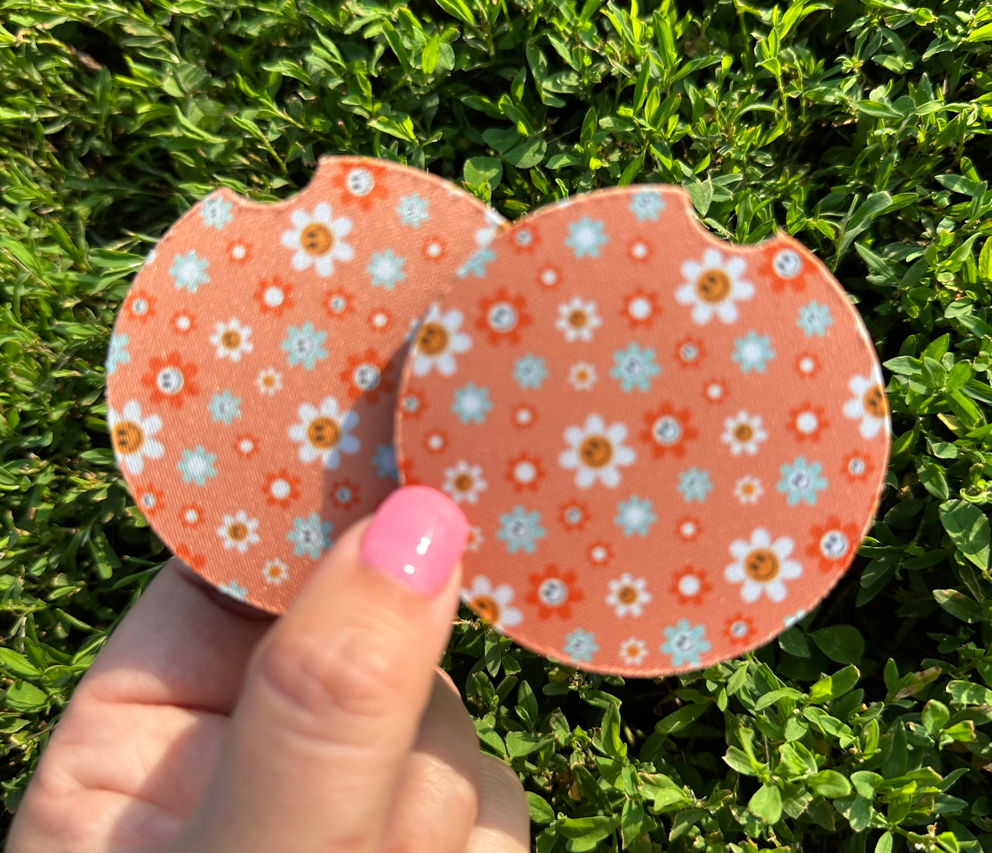 Orange Retro Car Coasters