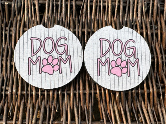 Dog Mom Car Coasters