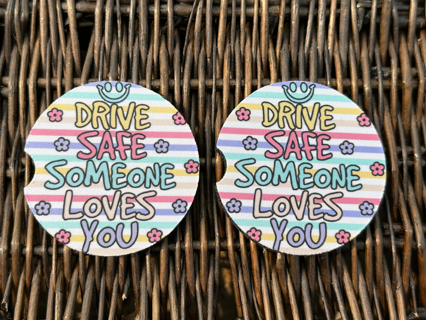 Drive Safe Car Coasters