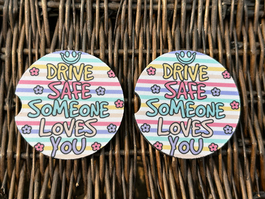 Drive Safe Car Coasters