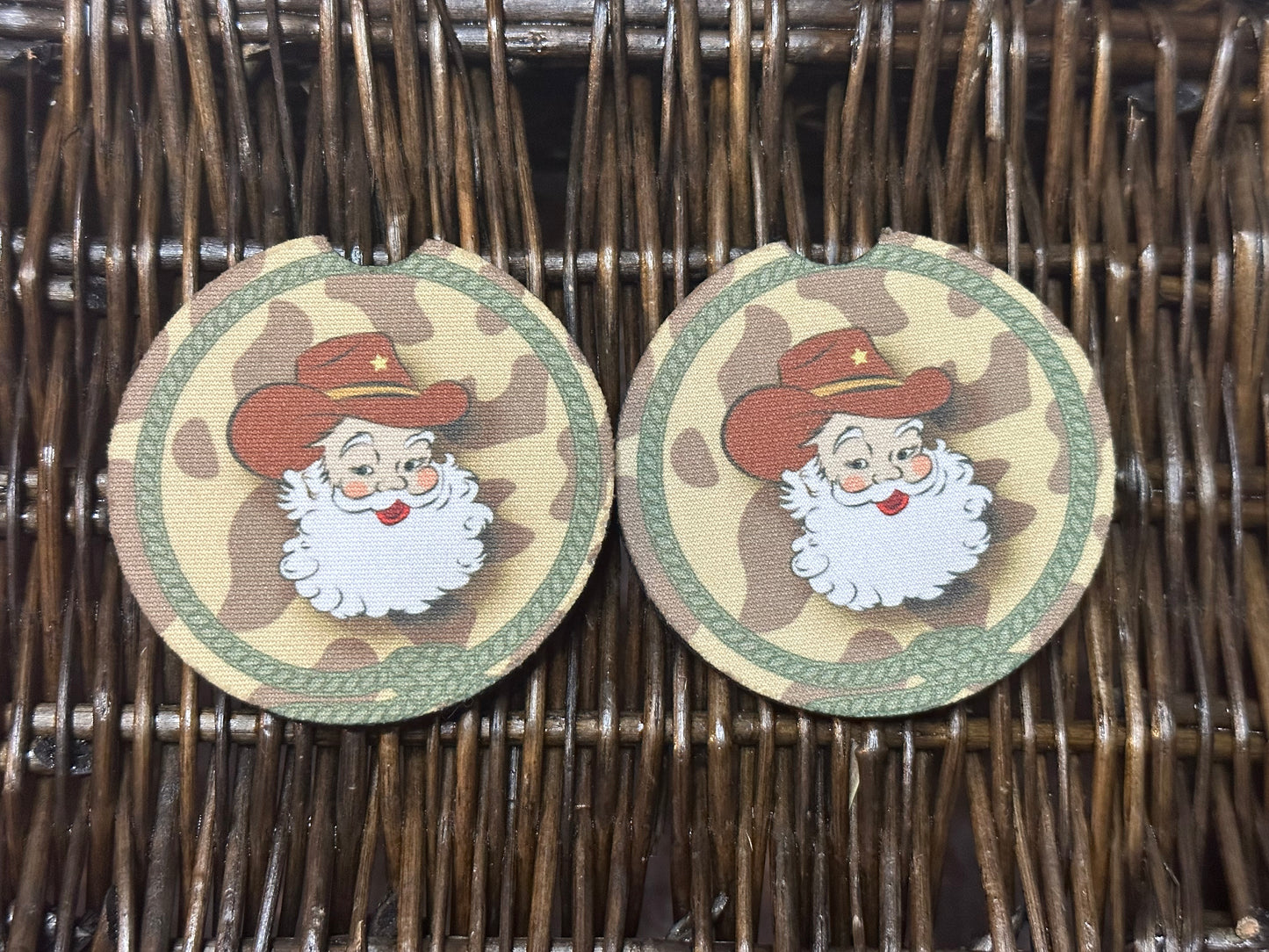 Western Santa Car Coasters