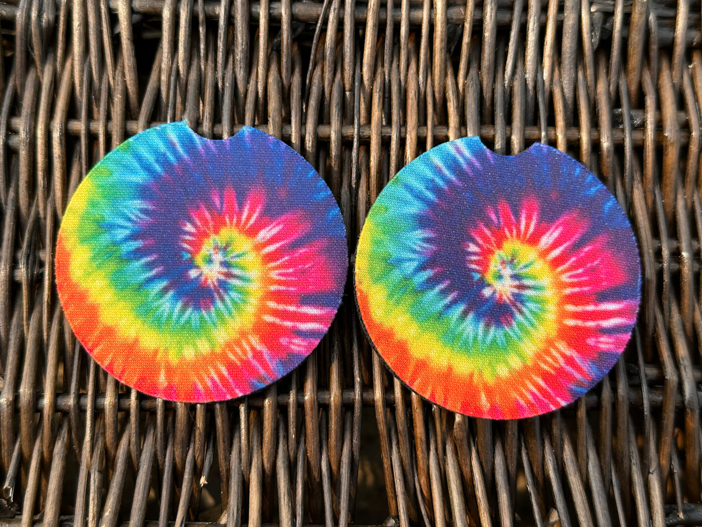 Tie Dye Car Coasters