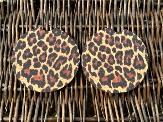 Leopard Car Coasters
