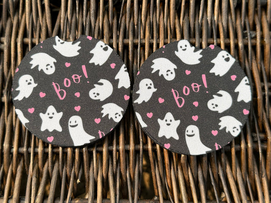 Boo Ghost Car Coasters