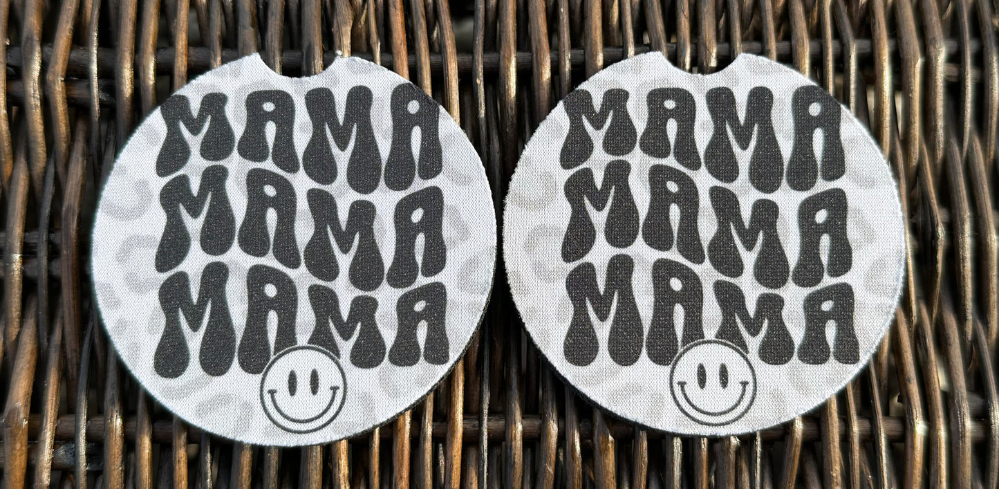 Leopard Mama Car Coasters