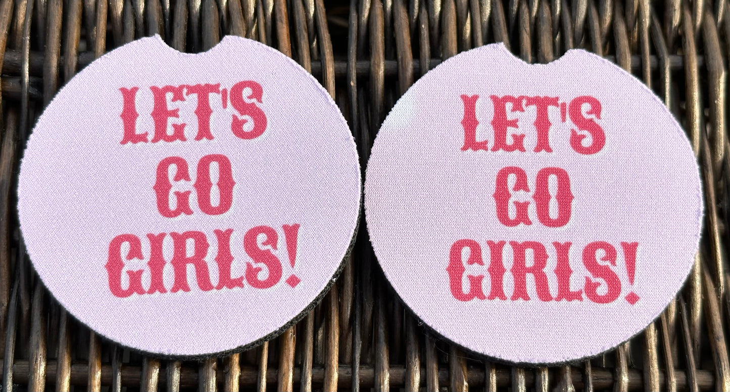 Let’s Go Girls Car Coasters