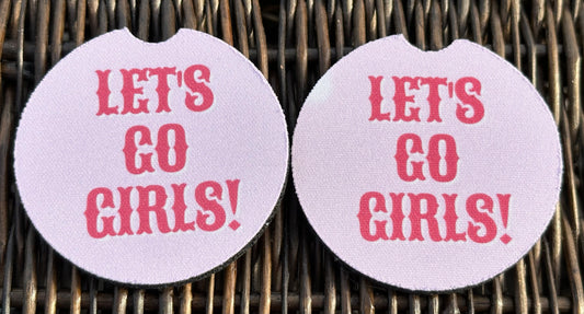 Let’s Go Girls Car Coasters