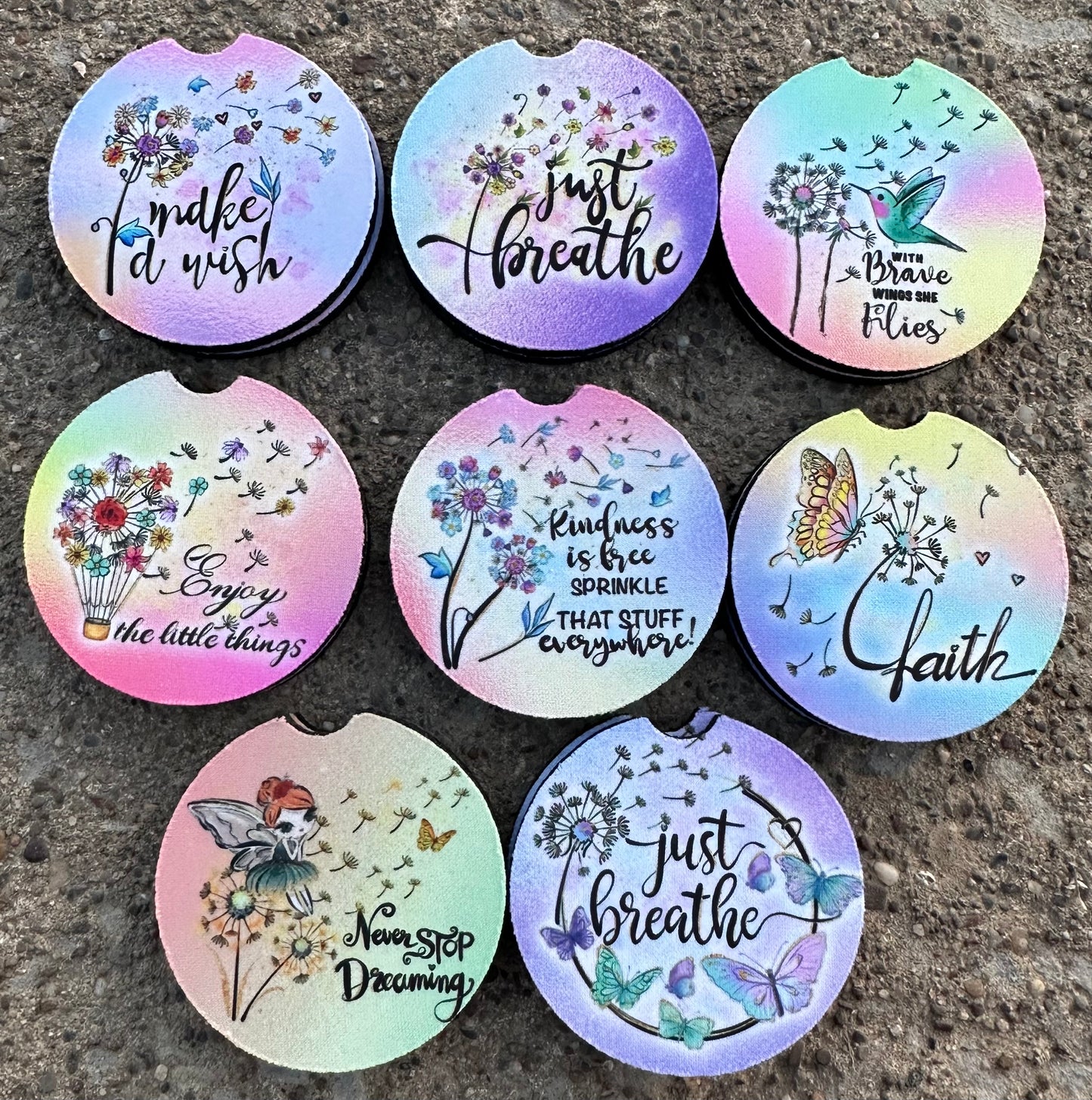 Inspirational Car Coaster Bundle (8)
