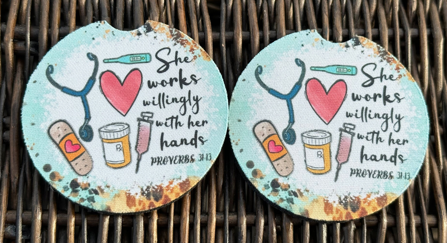 Nurse Car Coasters