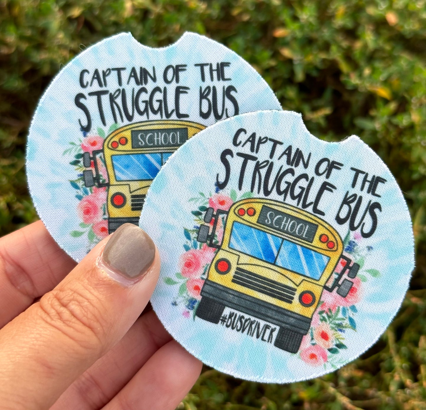 Struggle Bus Car Coasters