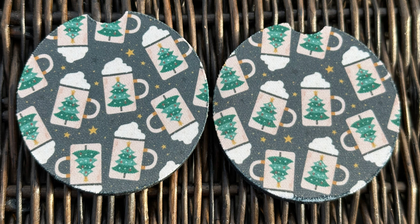 Hot Chocolate Car Coasters