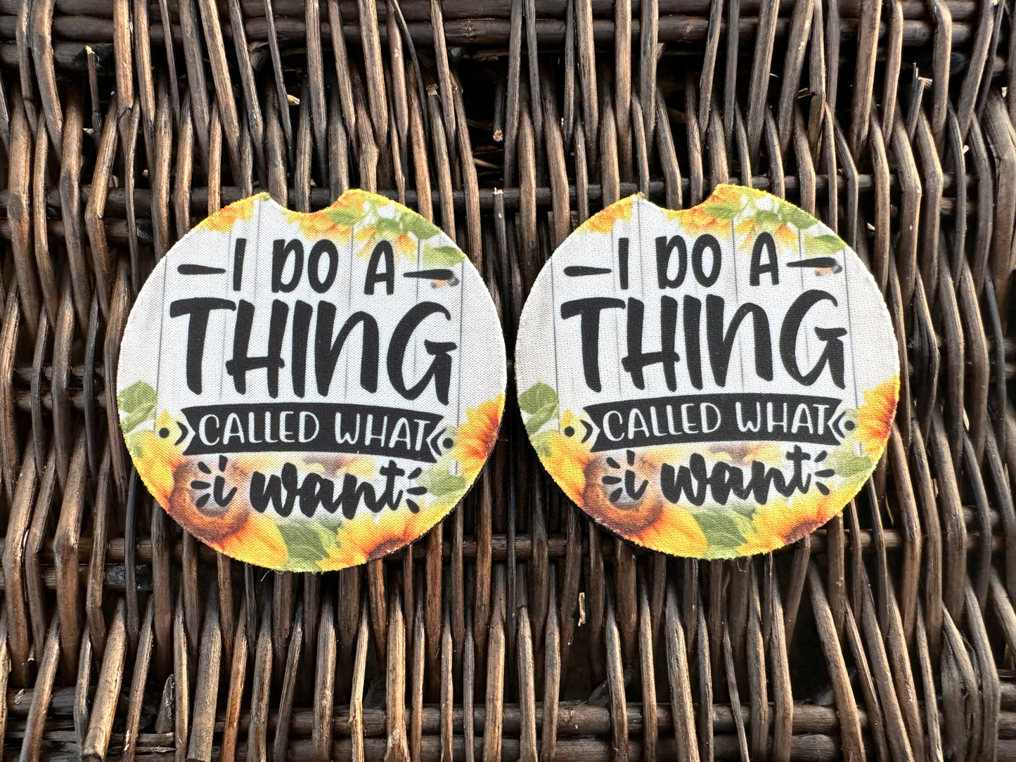 I Do A Thing Car Coasters
