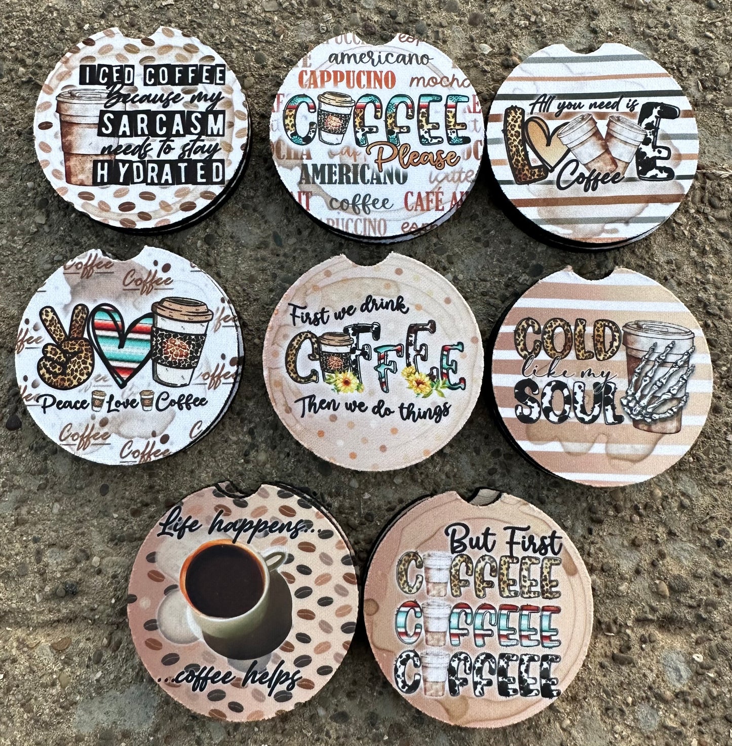 Coffee Car Coaster Bundle (8)