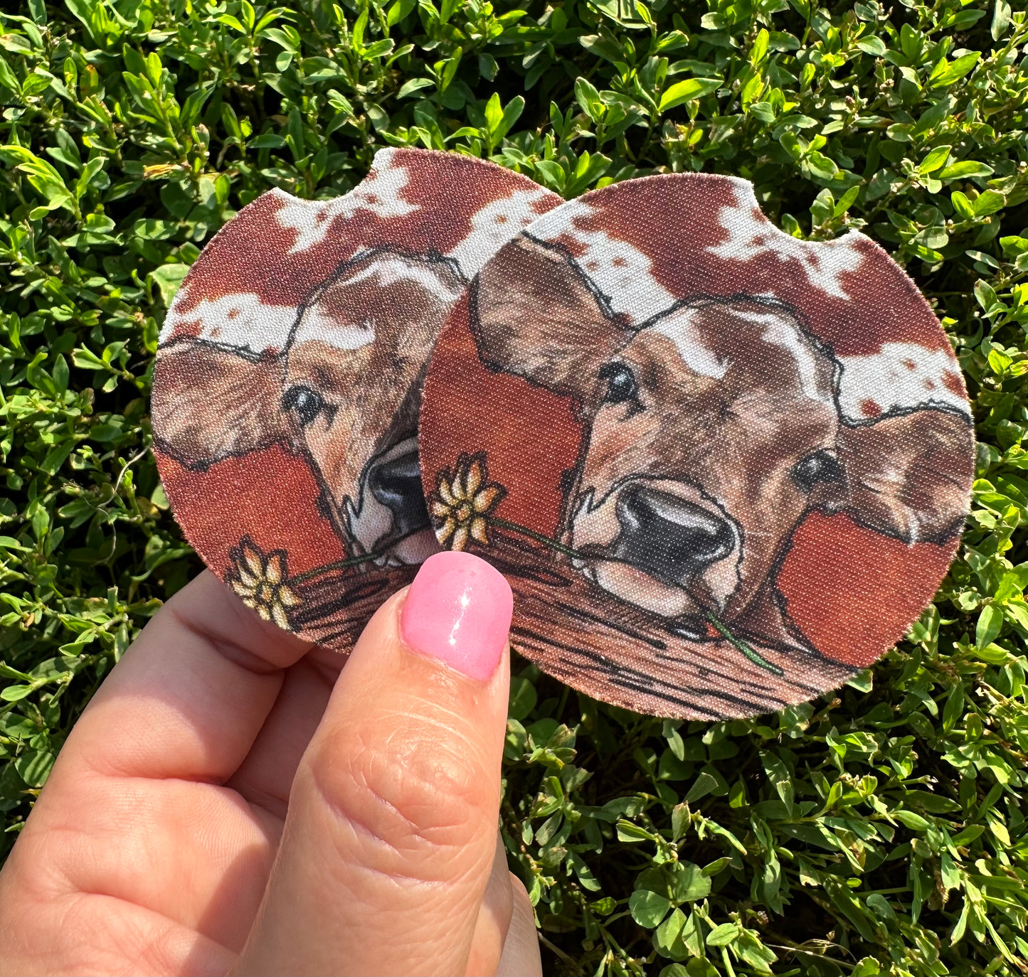 Brown Cow Car Coasters