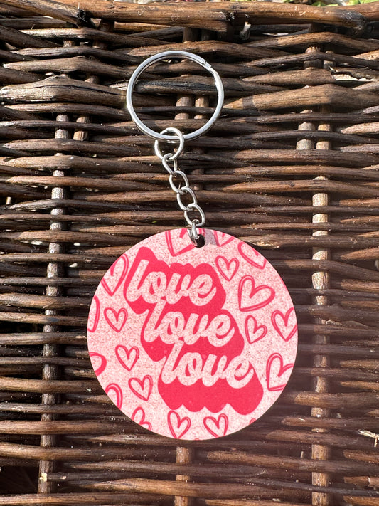 Love Love Love Keychain