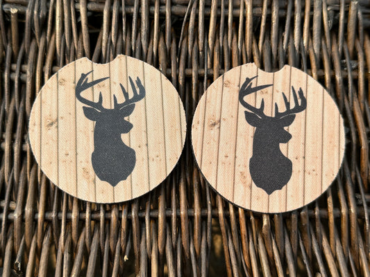 Wooden Deer Car Coasters