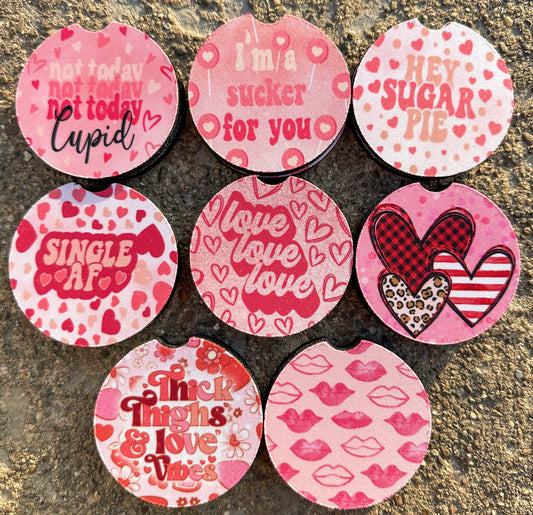 Valentine Car Coaster Bundle (8)