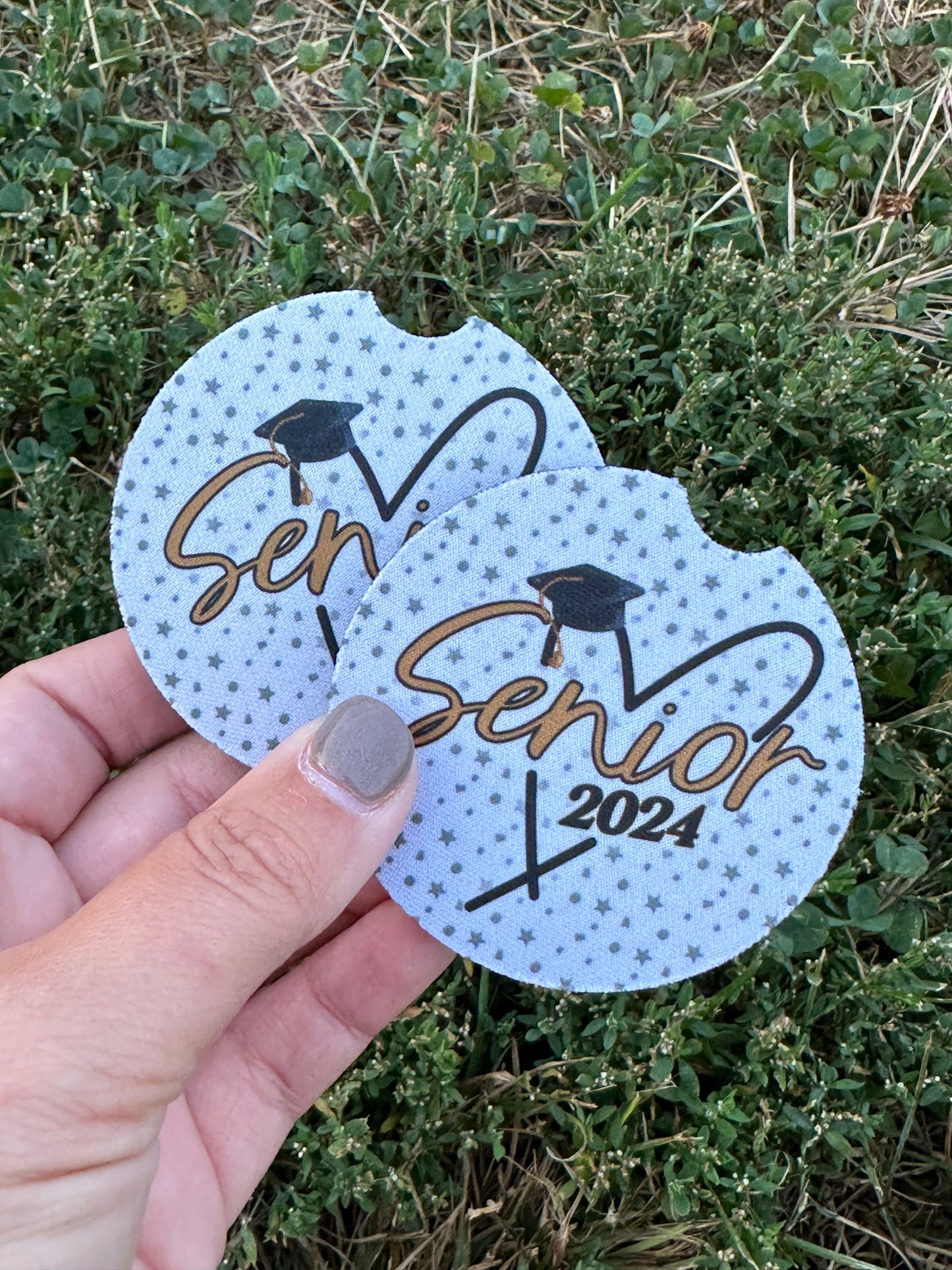 Senior 2024 Car Coasters