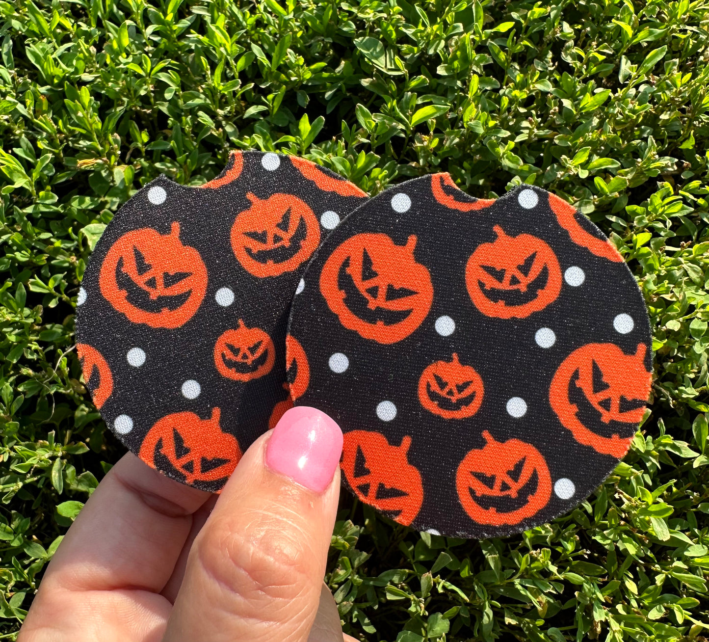 Jack O Lantern Car Coasters