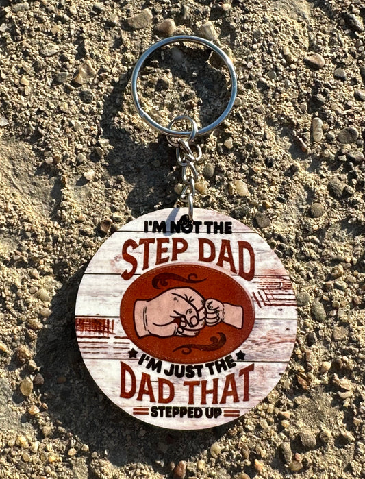 Step Dad Keychain