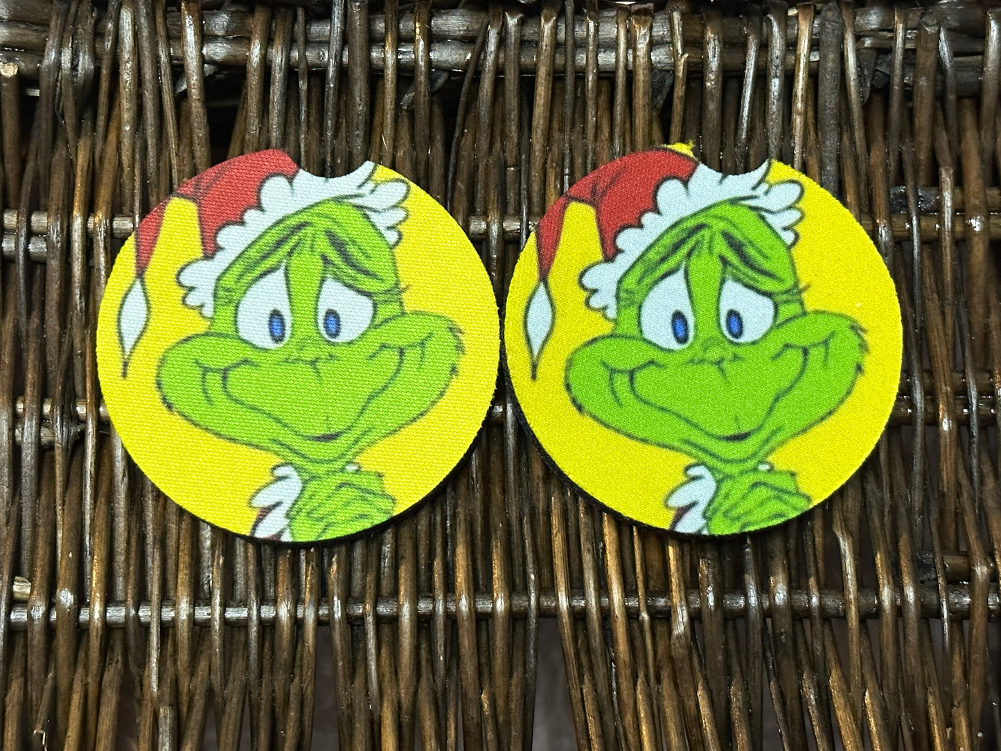 Green Guy (Yellow) Car Coasters