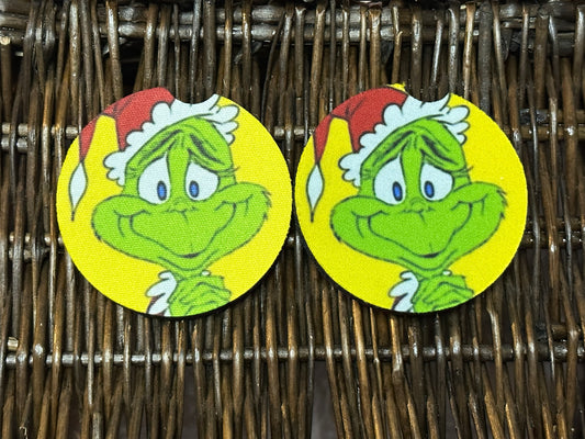 Green Guy (Yellow) Car Coasters