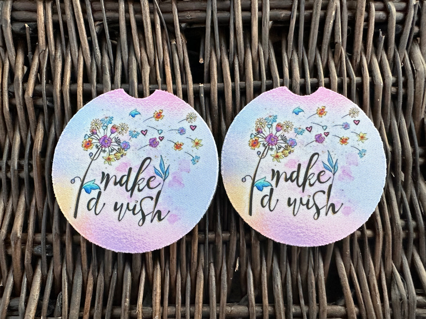 Make A Wish Car Coasters