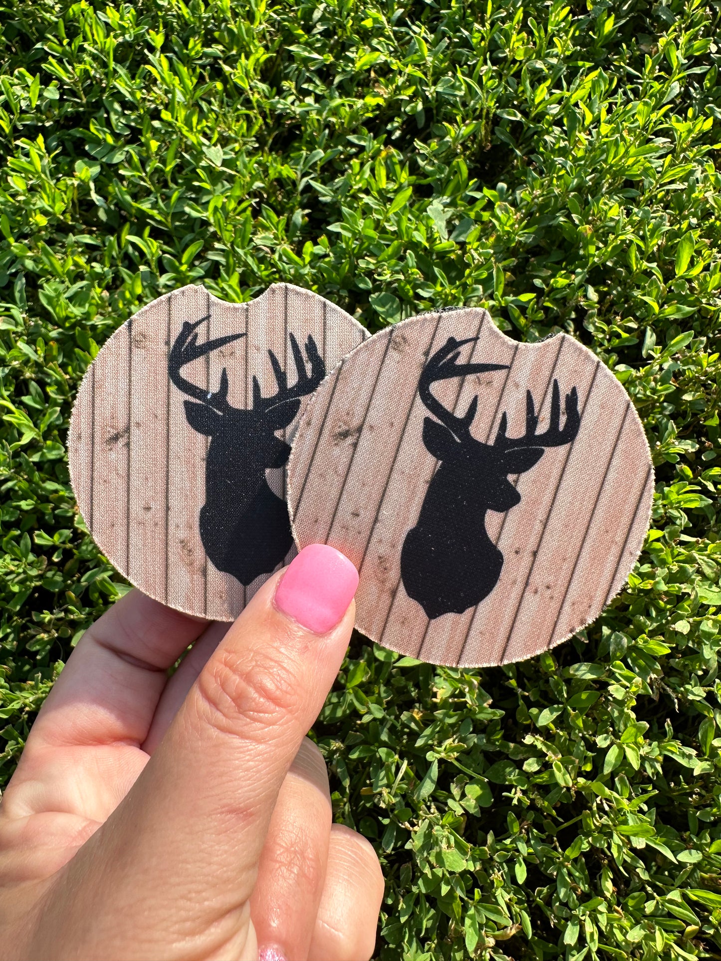 Wooden Deer Car Coasters