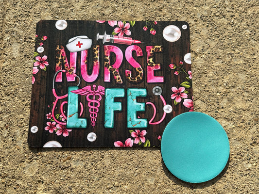 Nurse Life Mouse Pad & Coaster Set