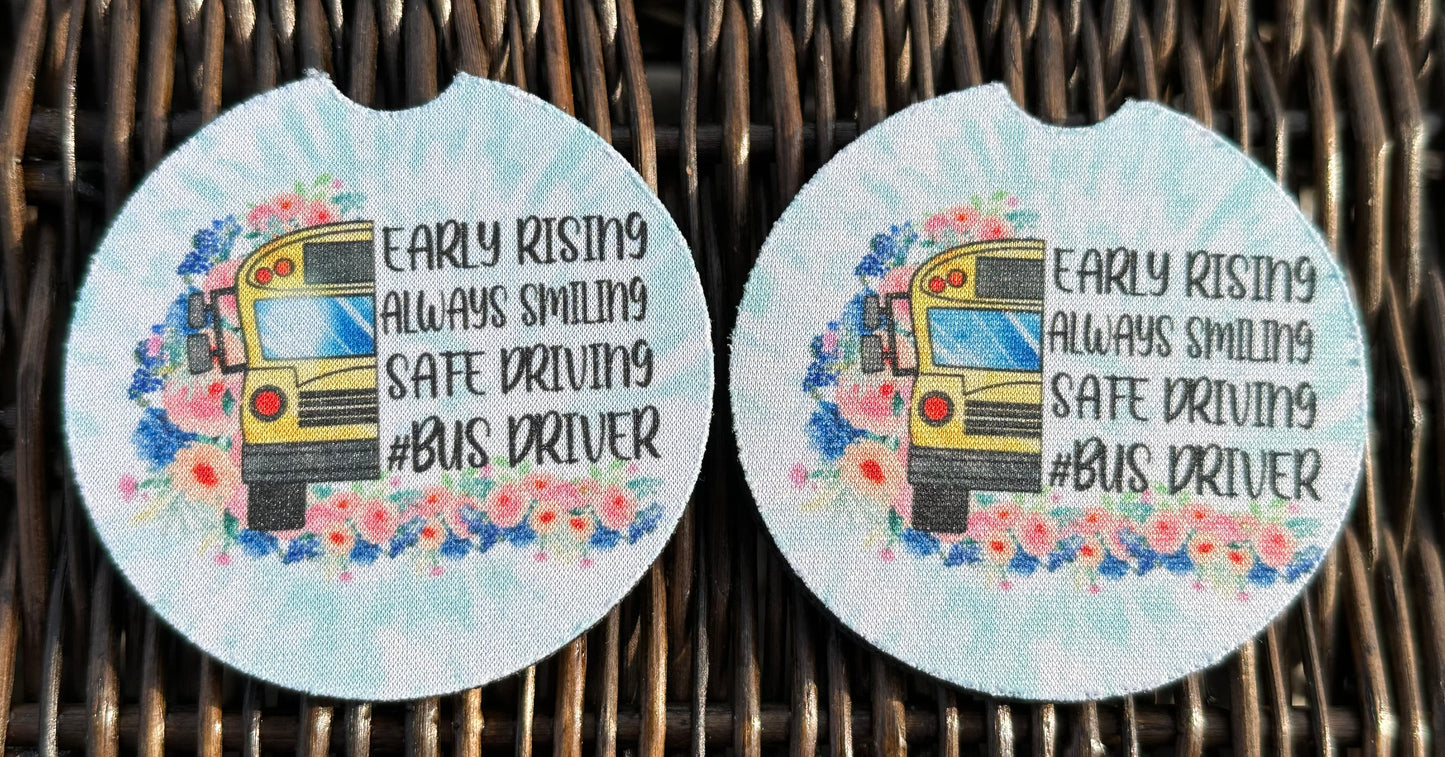 Bus Driver Car Coasters