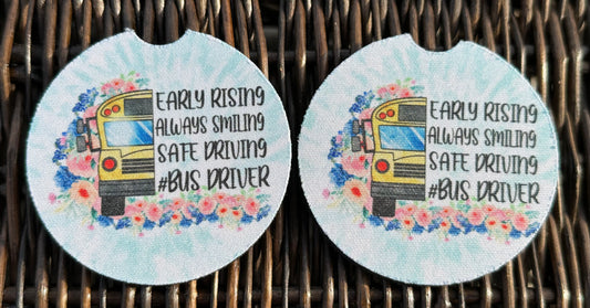 Bus Driver Car Coasters