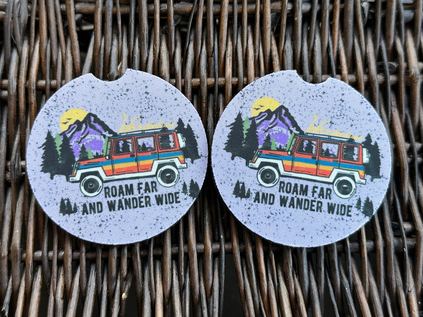 Roam Far Car Coasters