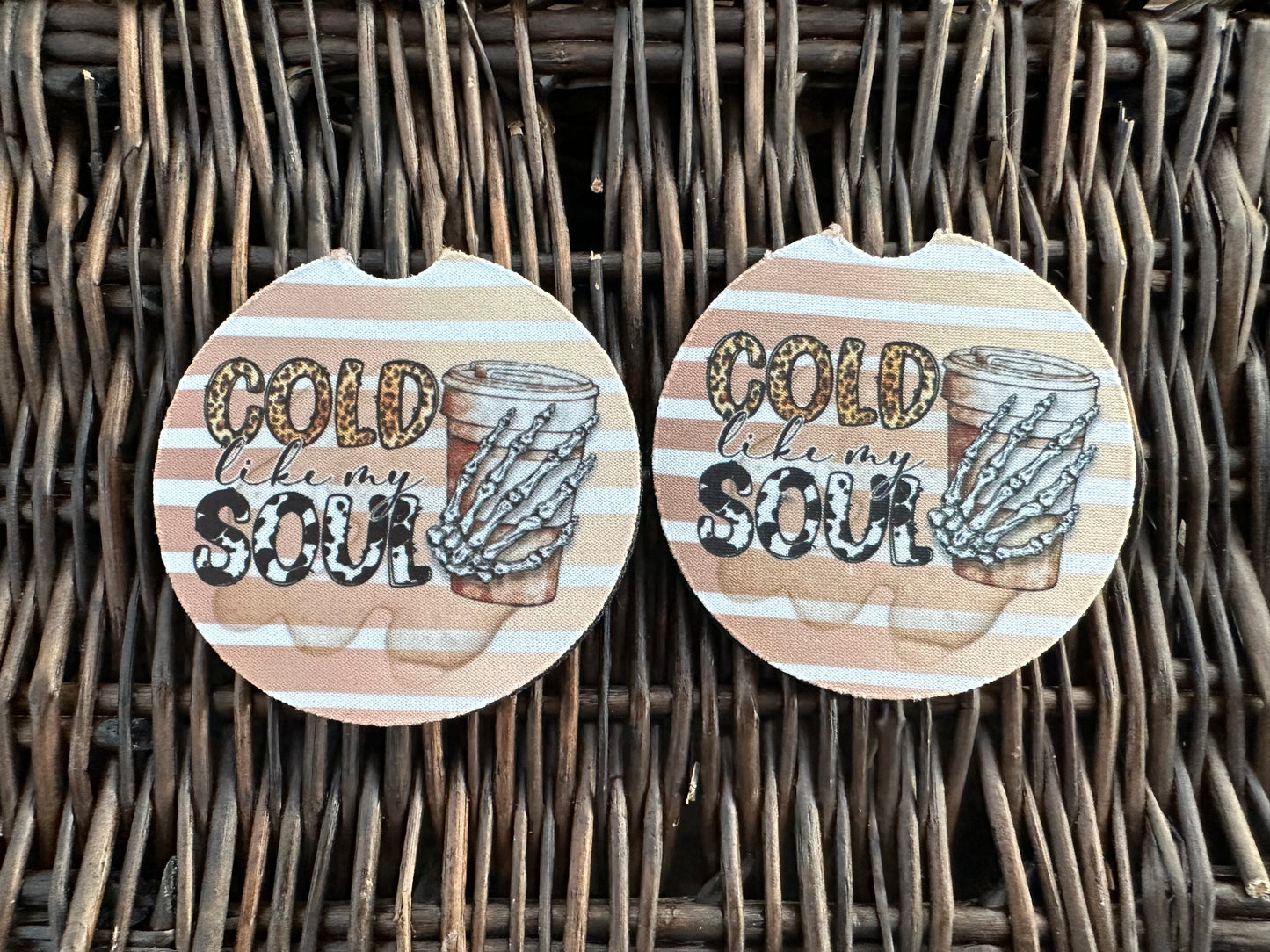 Cold Like My Soul Car Coasters