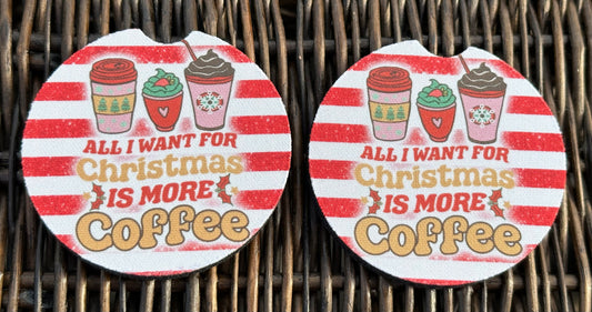 More Coffee Car Coasters