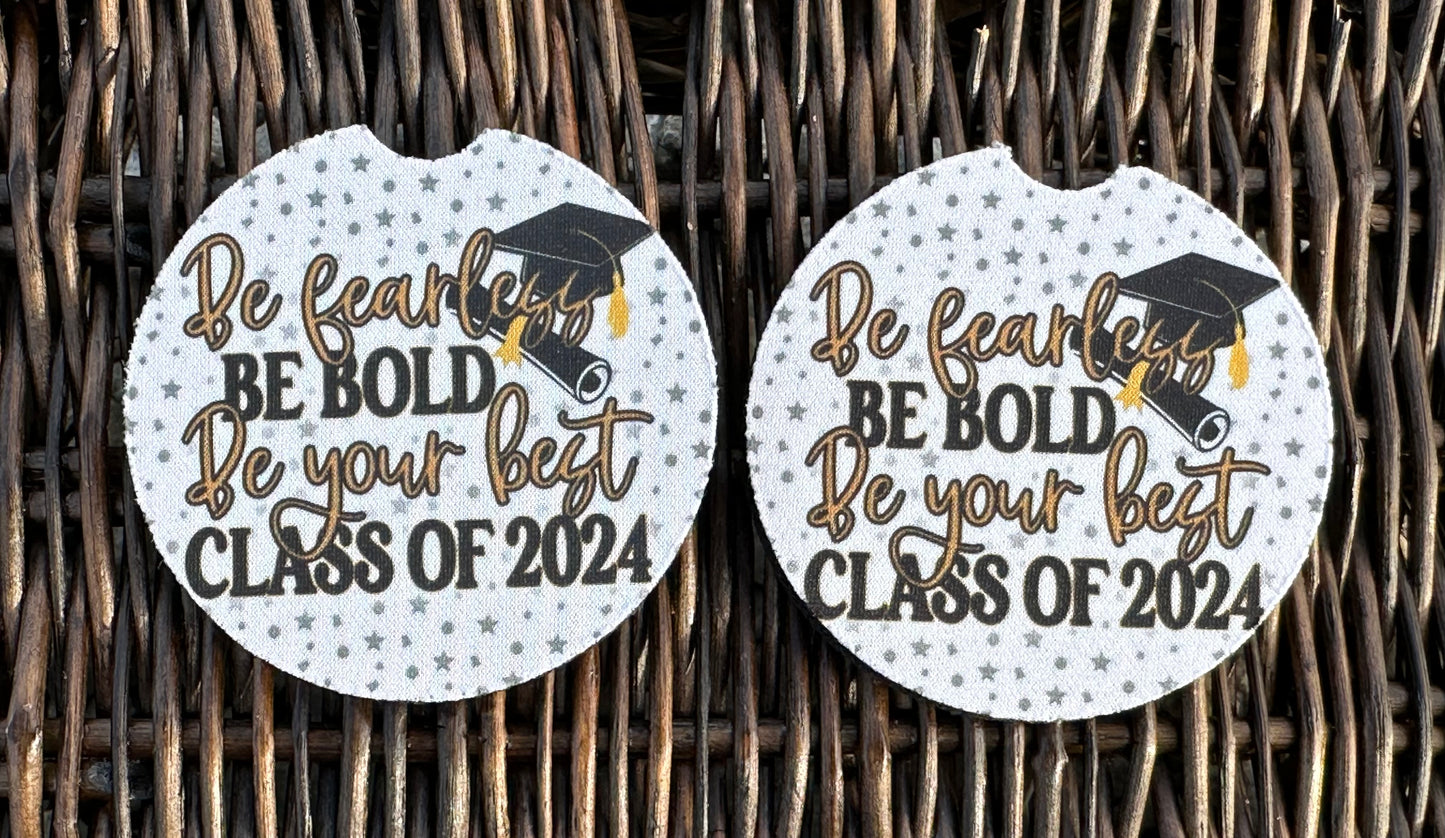 Class of 2024 Car Coasters